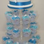 blue butterfly cupcake