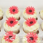 gerbera  flower cupcake