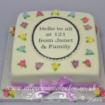 Pastel Colours Birthday Cake 3 (£ 55 round £ 60 square)