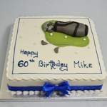 golf bag birthday cake 