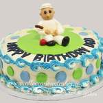 cricket themed birthday cake
